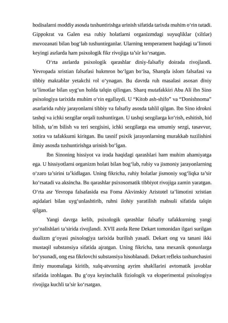 Psixalogiyaning rivojlanish tarixi 4