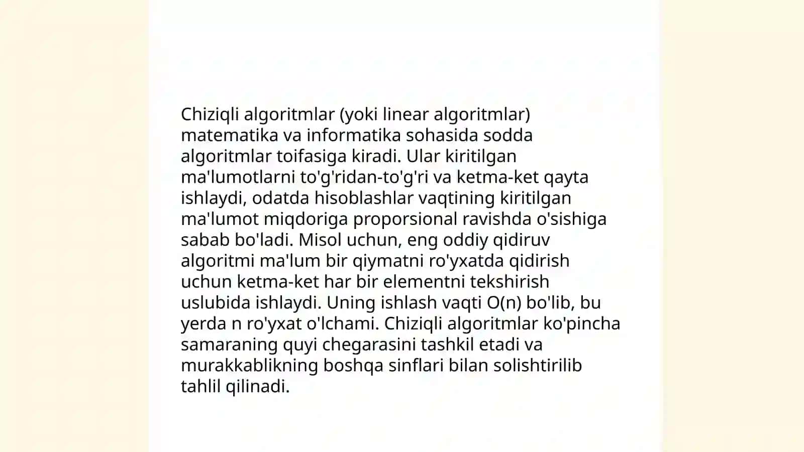 Algoritm turlari. Algoritmlash jarayoni (referat) 4