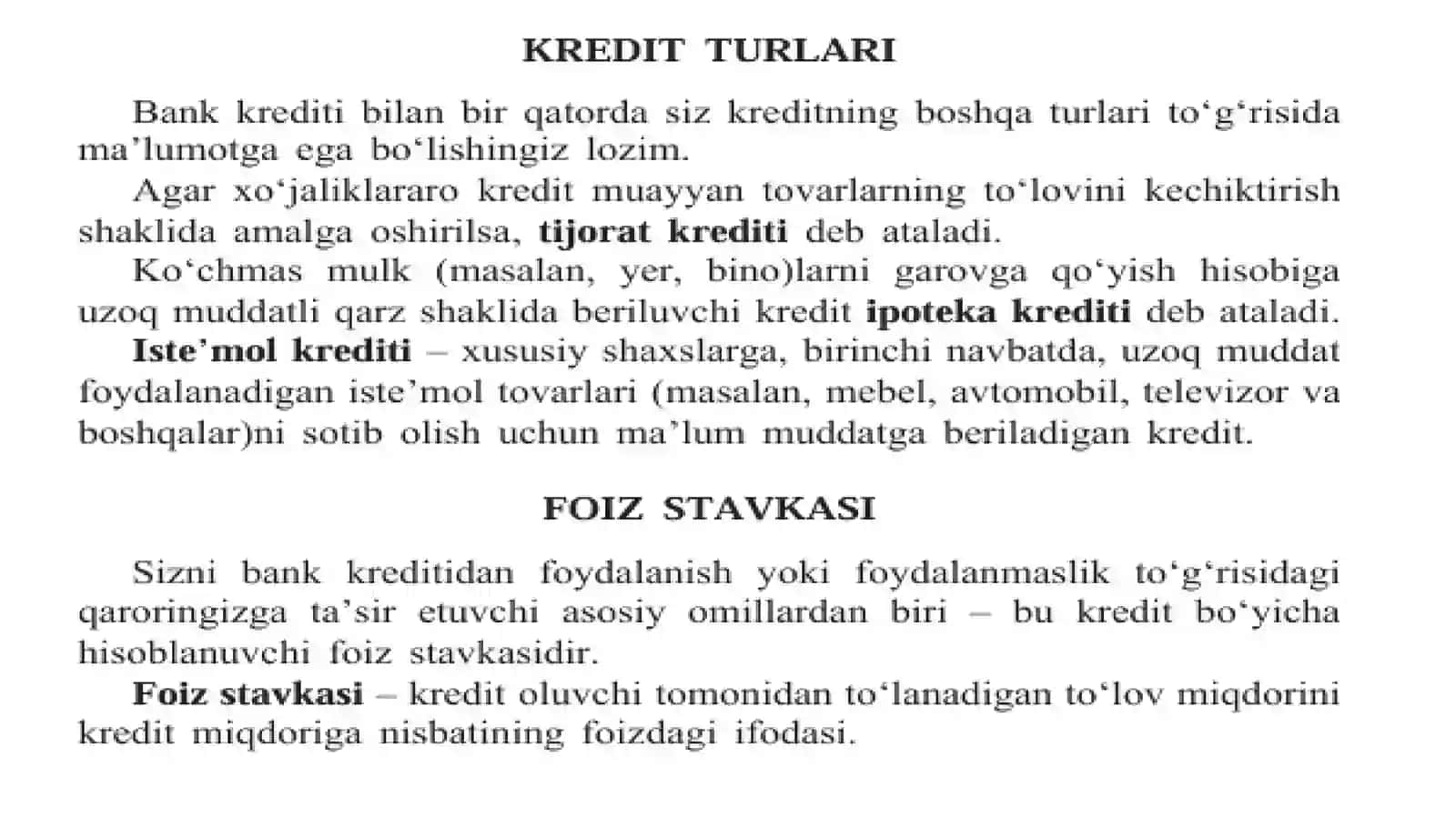BANK KREDITLARI 4