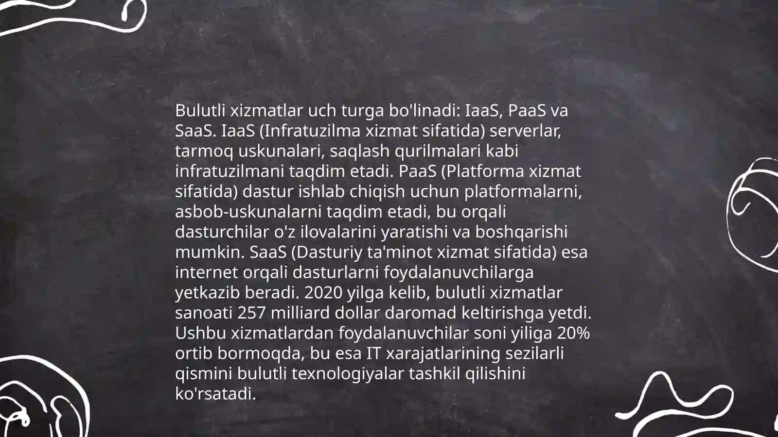 Bulutli texnologiyalar va ular bilan ishlash 4