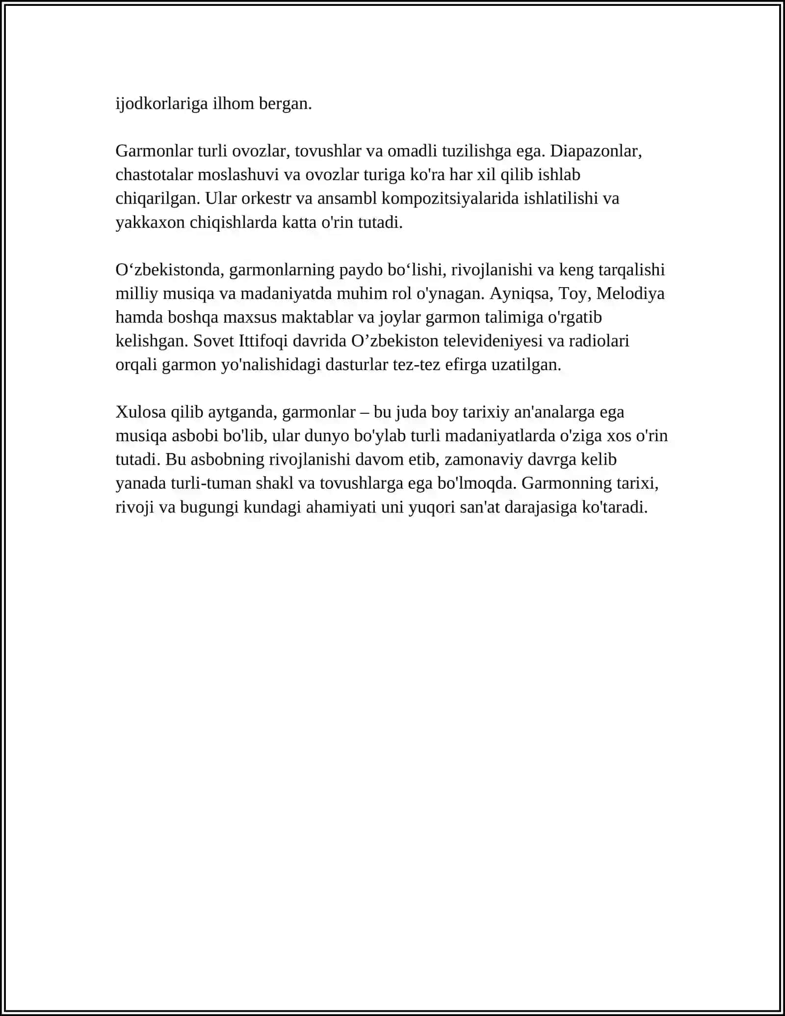 GARMONLAR 4
