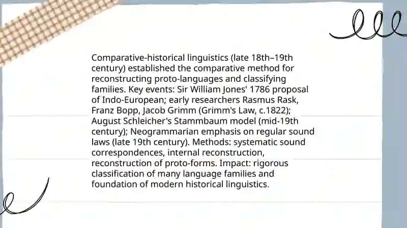 Main Periodes of Linguistic typology and development 4