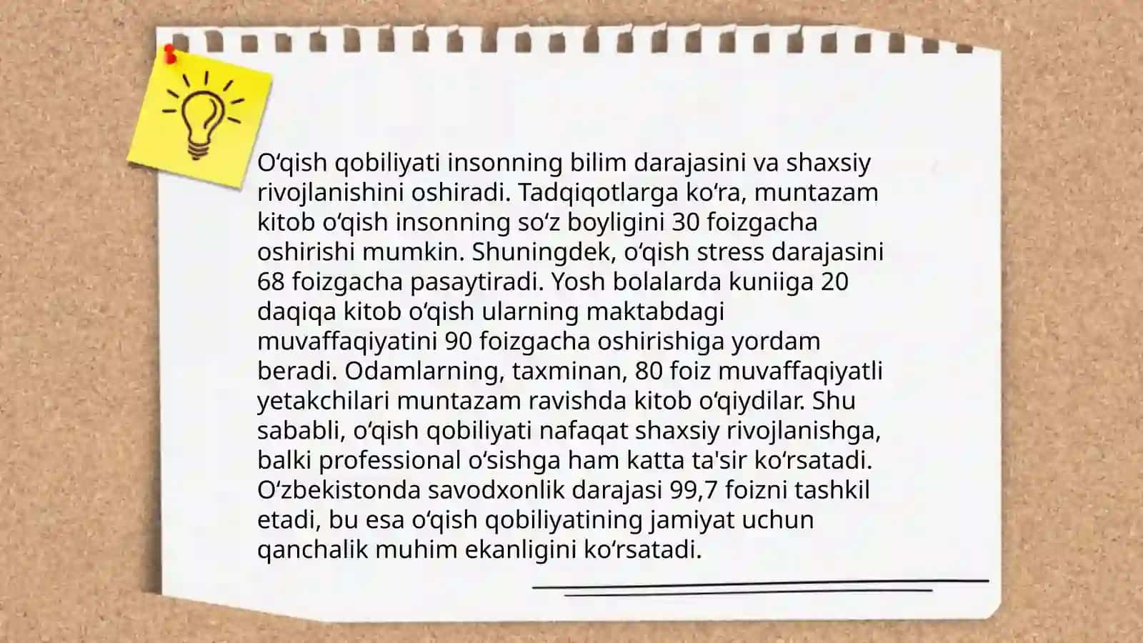 Oʻqish savodxonligi asoslari 4