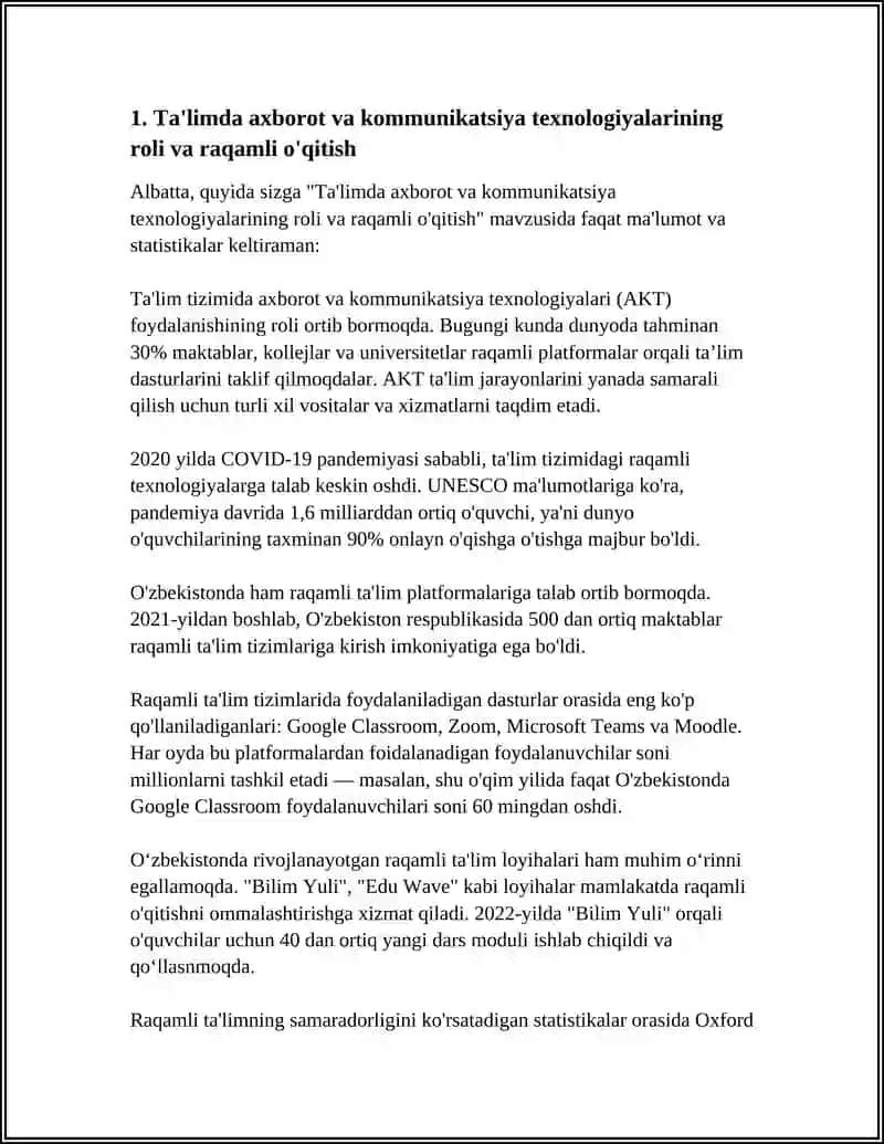 AXBOROT VA KOMMUNIKATSIYA TEXNALOGIYALARING SOHALAR BILAN ALOQADORLIGI 4
