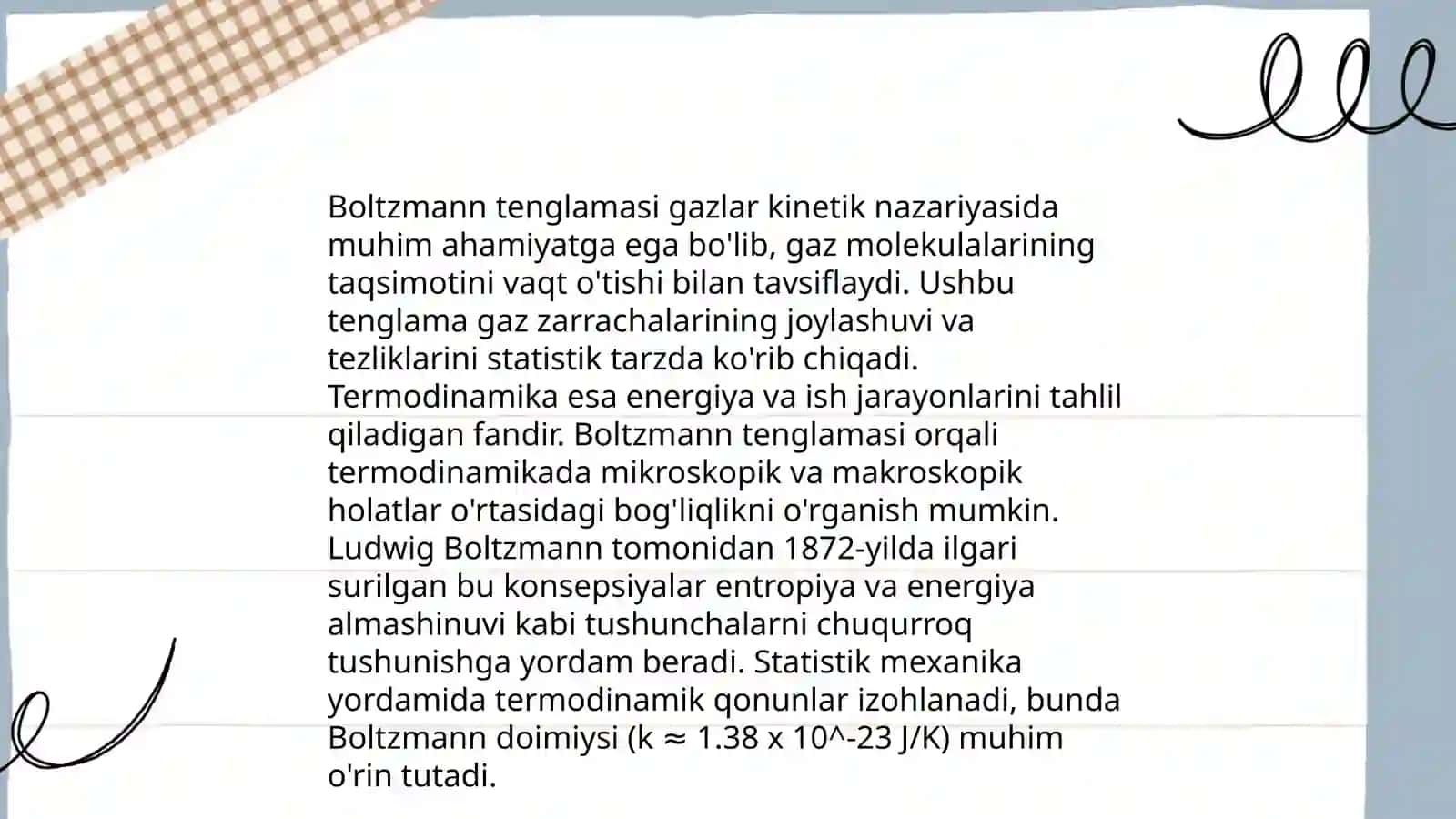 Boltzmann kinetik tenglamasi 4