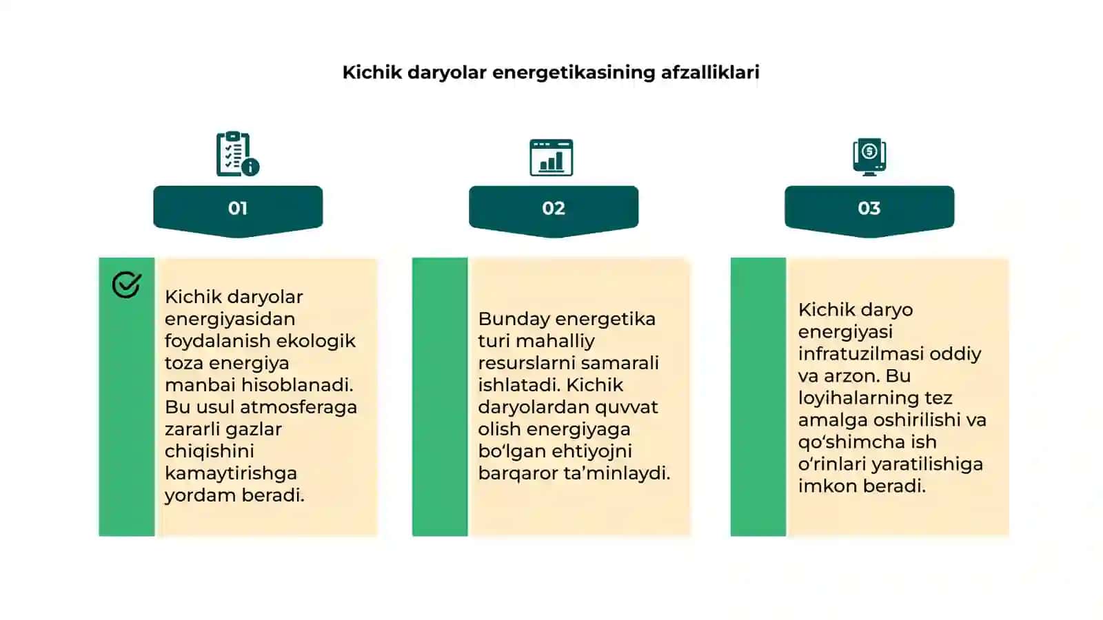 Kichik daryolar energiyasidan foydalanish 4