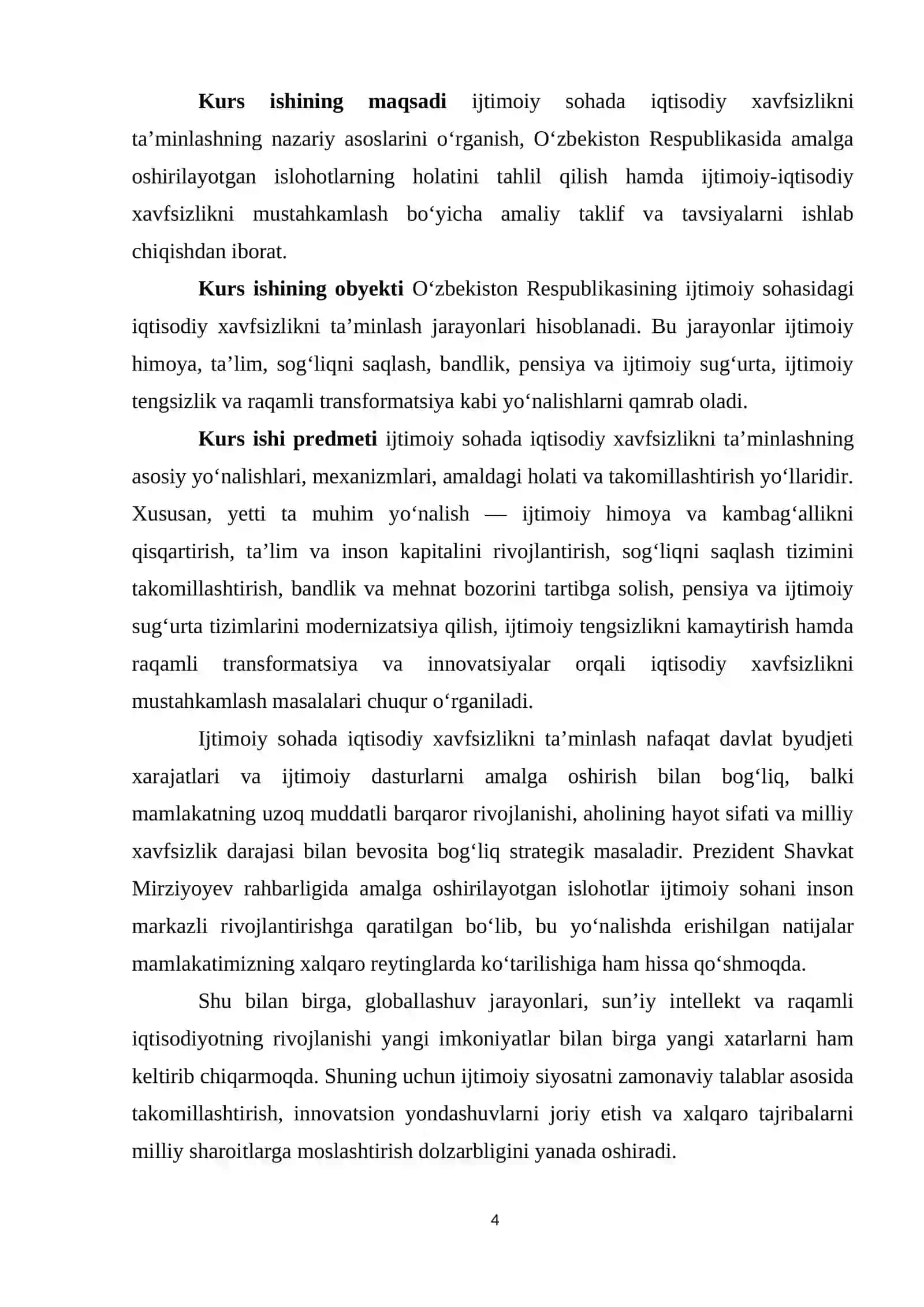 Ijtimoiy sohada iqtisodiy xavfsizlikni taminlash yonalishlari 4