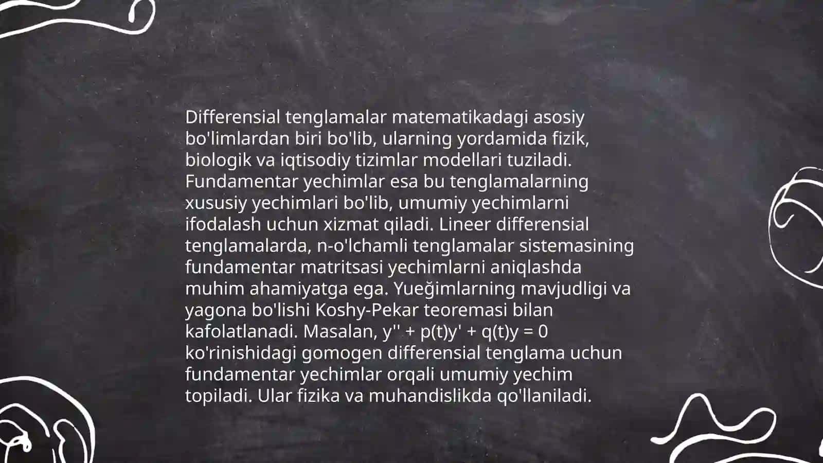 Fundamentar yechim 4