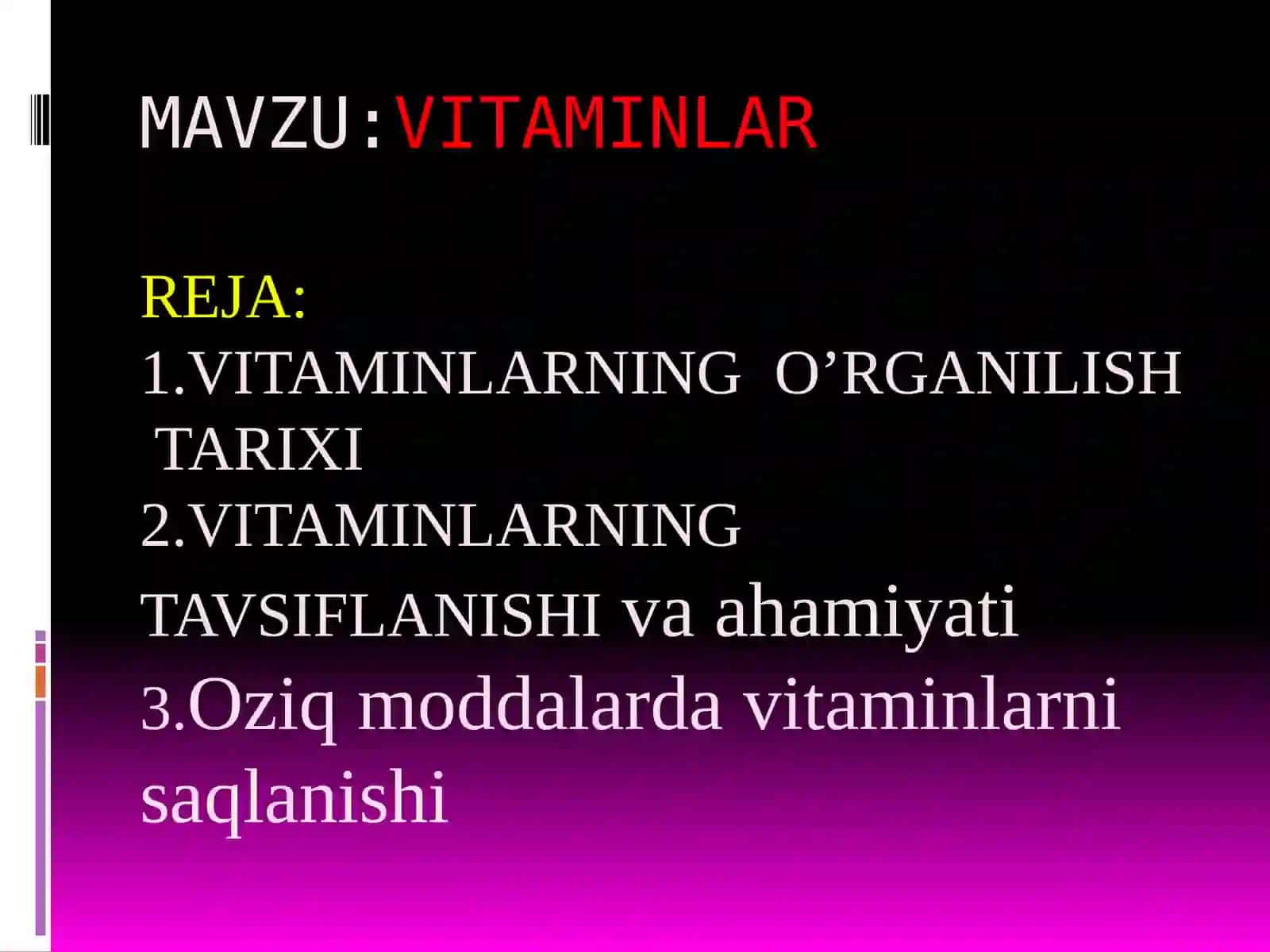 Oqsillar, karbonsuvlar va yog‘lar almashinuvi 4