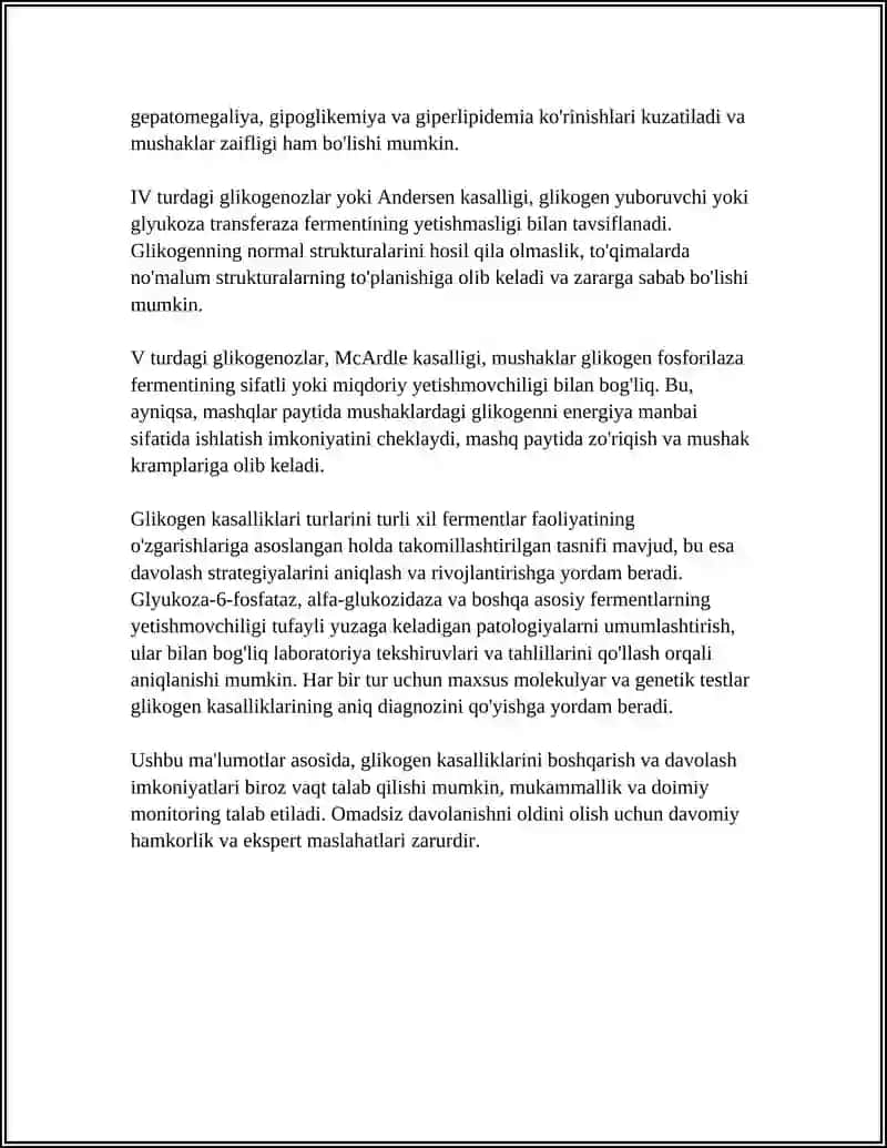 GLIKOGEN KASALLIKLARI 4