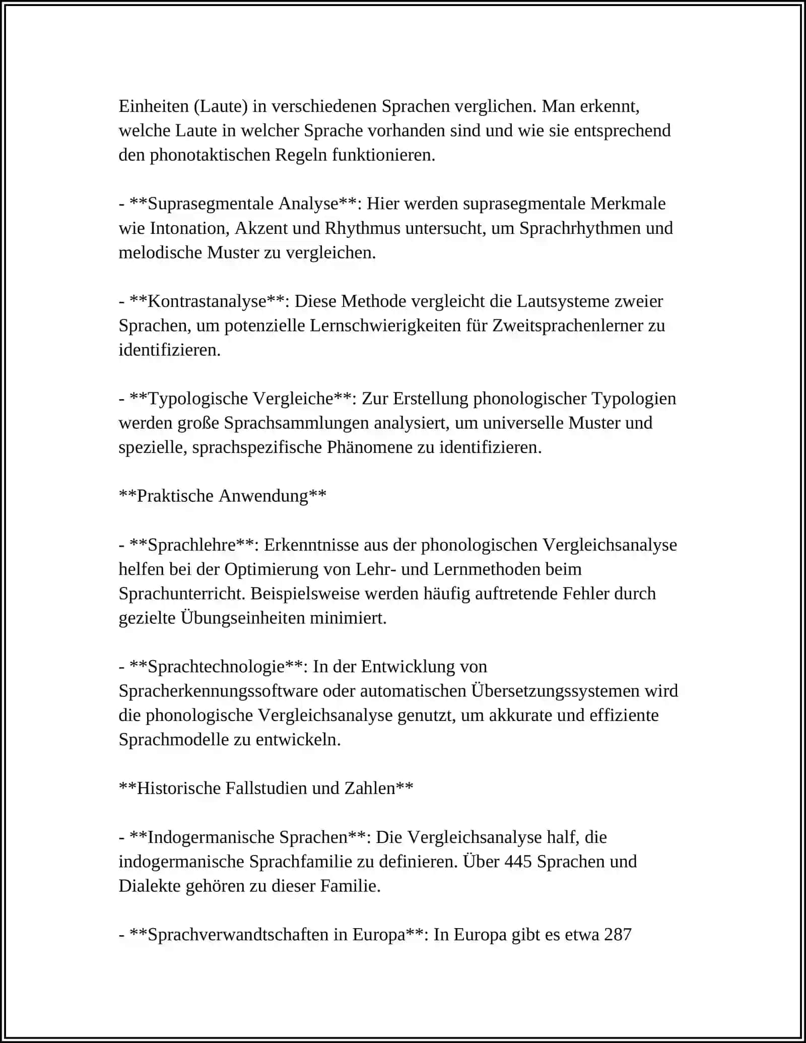 Phonologische Vergleichsanalyse 4