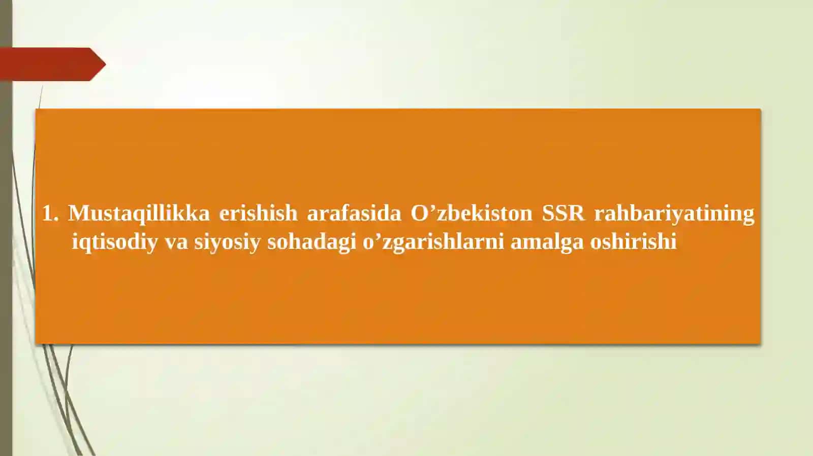 Mustaqil O'zbekiston Respublikasi Tashkil Topishi 4