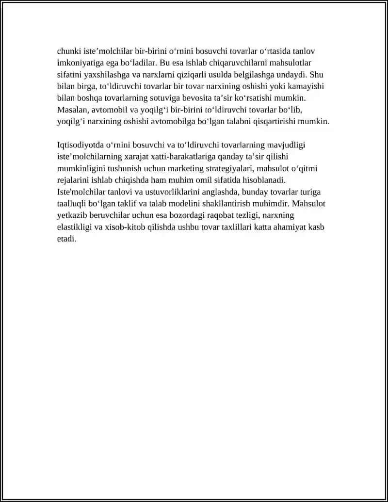Õrnini bosuvchi va tõldiruvchi tovarlar 4