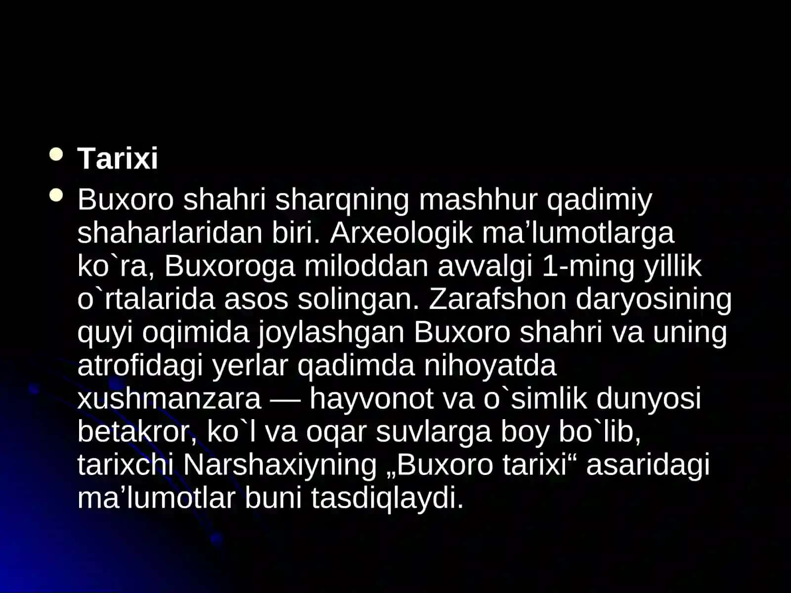 Buxoro toponimlari va ularning asosiy omillari 4