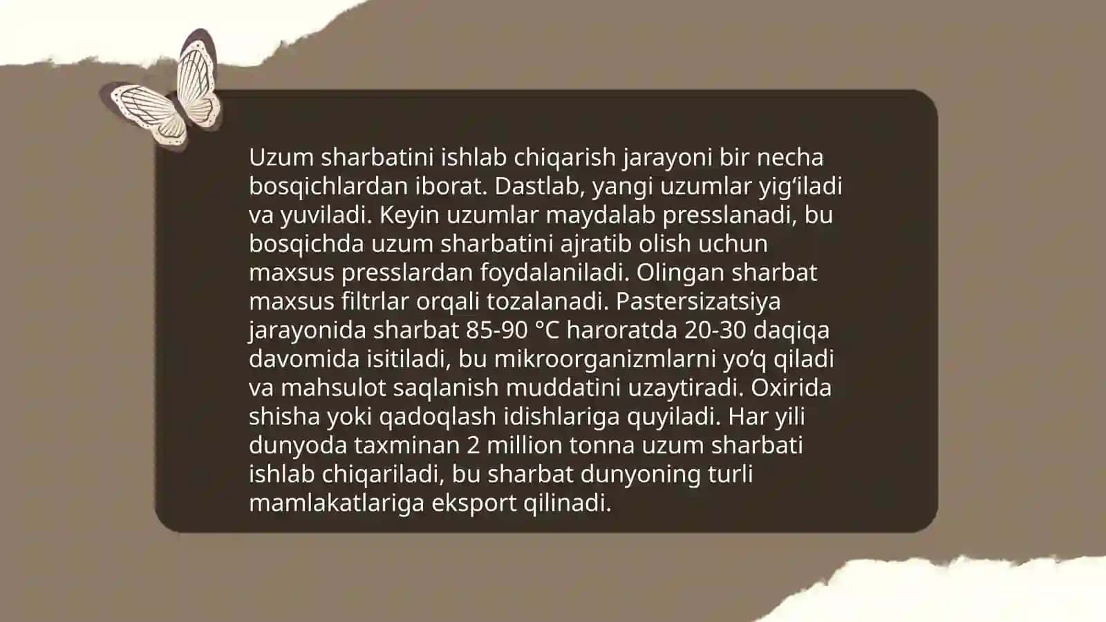 Uzumni qayta ishlash korxonalari va usullari 4