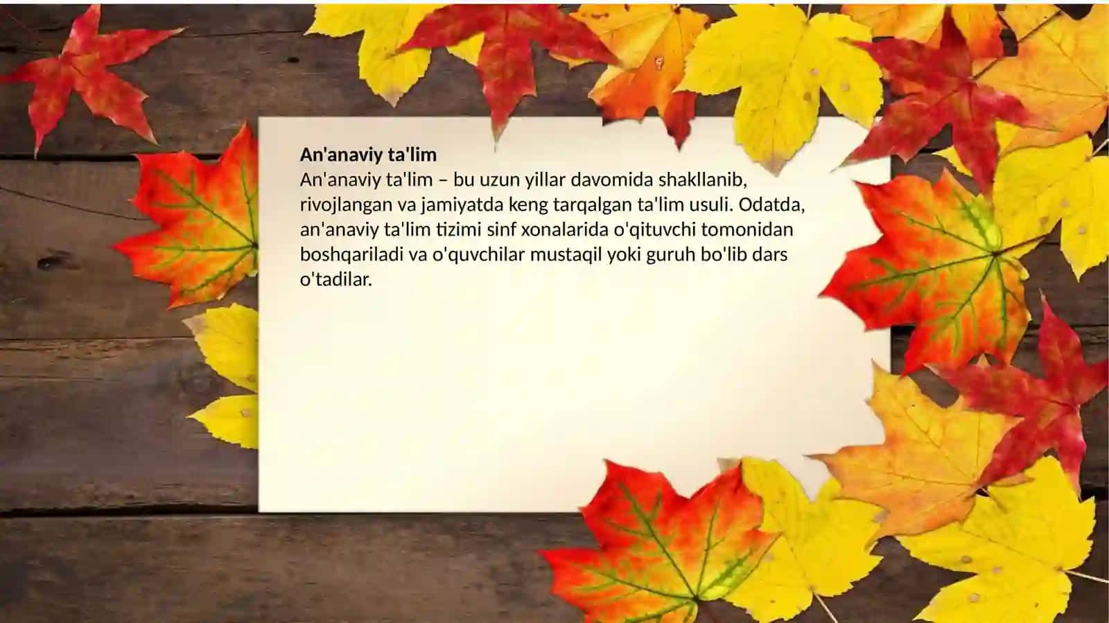 An’anaviy va noan’anaviy ta`lim turlari va ularning o‘ziga xos xususiyatlari. Rivojlantiruvchi til va nutq markazida pedagogik faoliyatni loyihalashtirish 4