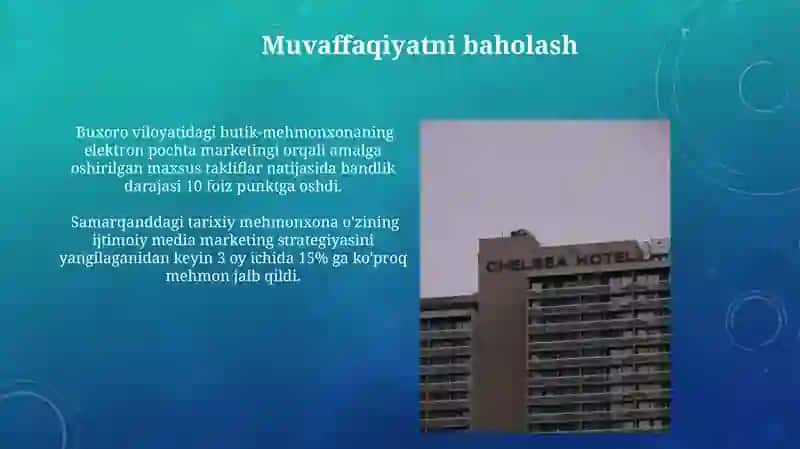 Mehmonxona marketing kommunikatsiyalari 4