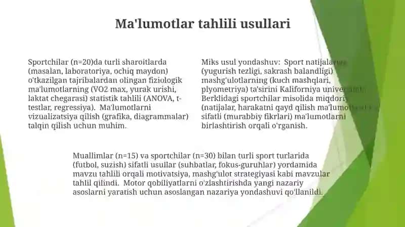 Jismoniy tarbiya nazariyasining ilmiy tadqiqot metodlari 4