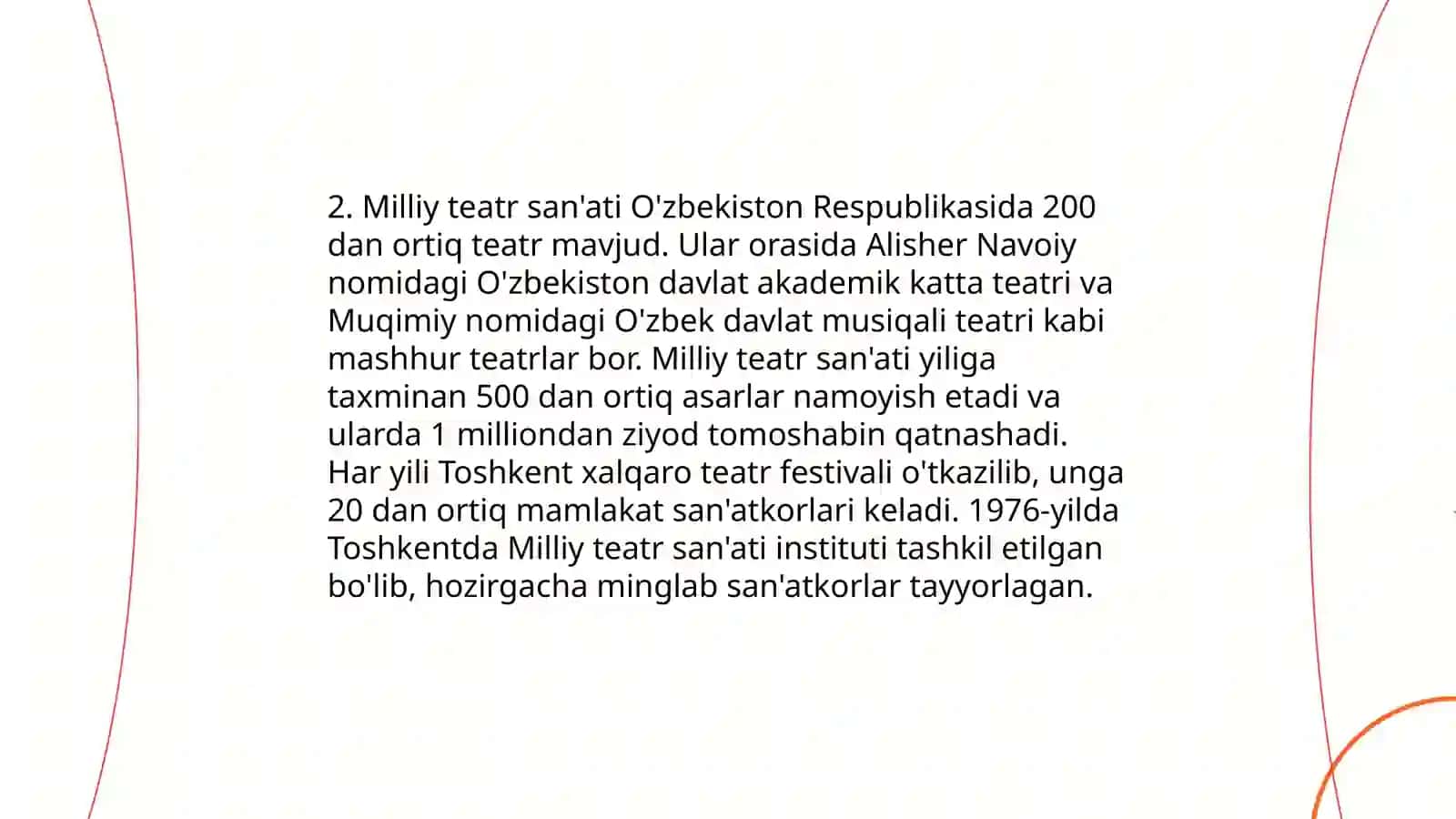 San'at turlari. Teatr 4