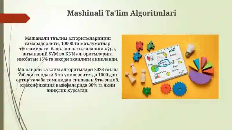 Mashinali Ta'lim Modelini Tayyorlash 4
