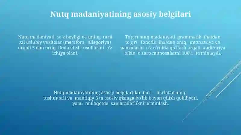 Nutq Madaniyatini Rivojlantirish 4