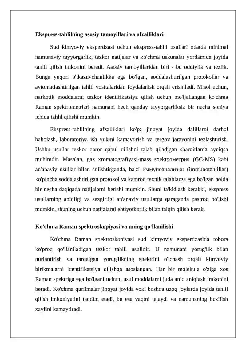 Sud kimyoviy ekspertizasida tezkor tahlil usullari 4