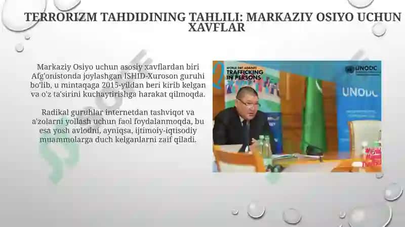 Markaziy Osiyodagi terrorizm, giyohvandlik va savdo 4