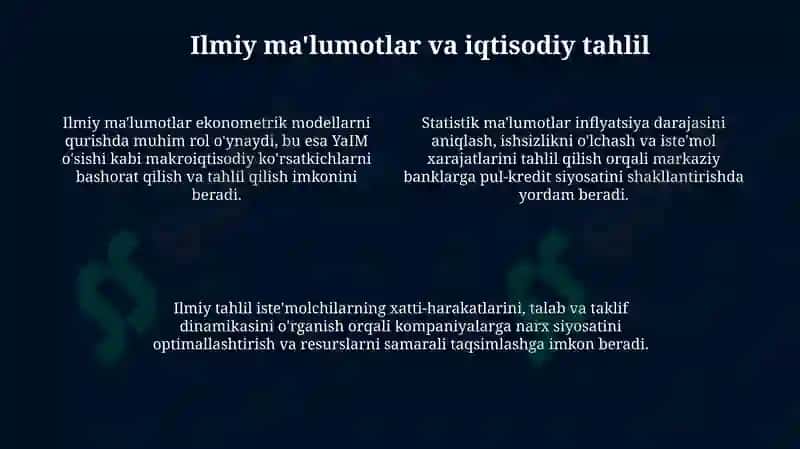 Iqtisodiy tizimlar va ilmiy malumotlar va bozor iqtisodiyotining mohiyati 4