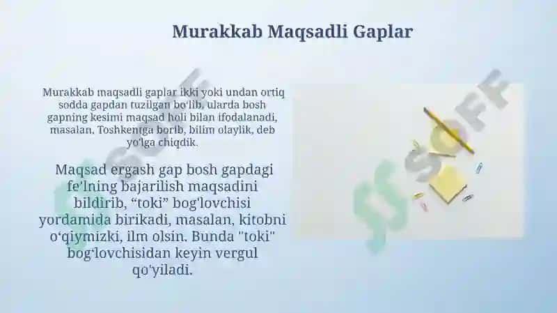 Ergashgan qo'shma gaplar va uning turlari 4