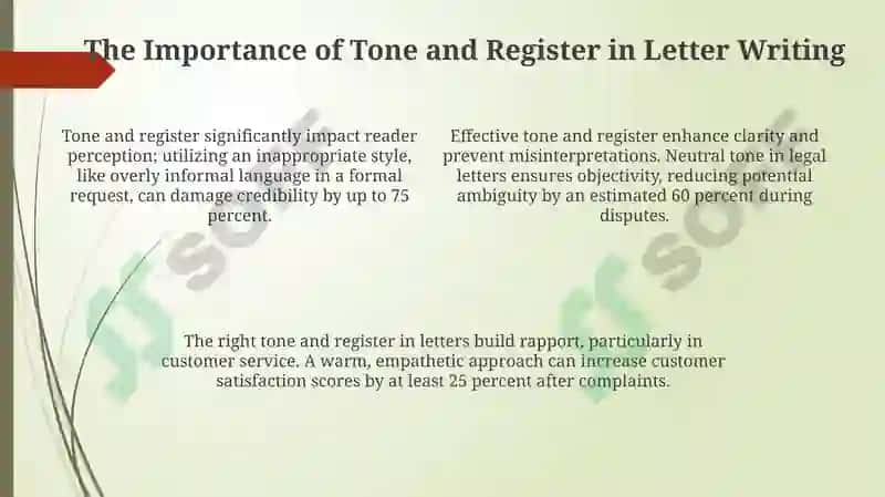 Tone and Register in Letter Writing 4