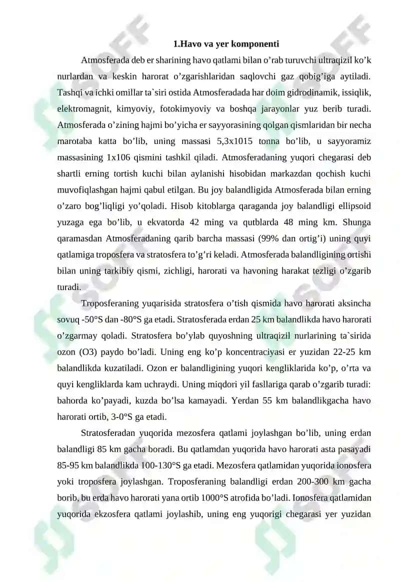 TABIAT KOMPONENTLARI 4