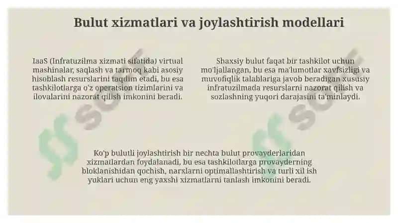 Bulutli yechimlar va bulut infratuzilmasi platformalari 4