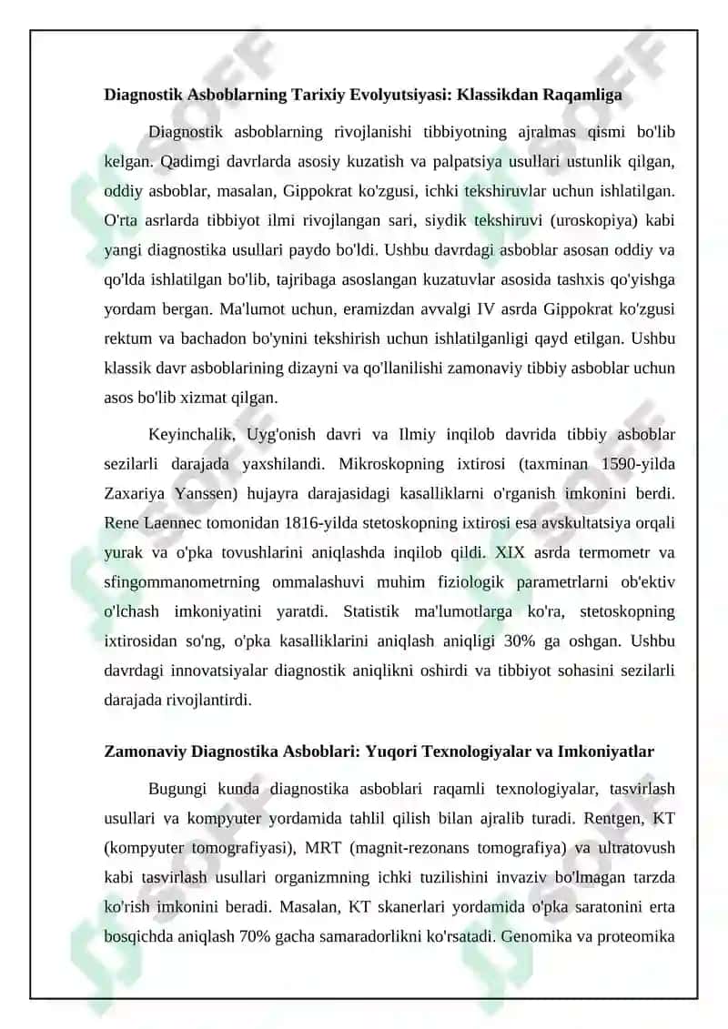 Kasalliklarni Aniqlash va Davolashda Tibbiy Asbob-uskunalar 4