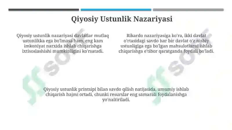 Devid Rikardo va Klassik Siyosiy Iqtisod 4