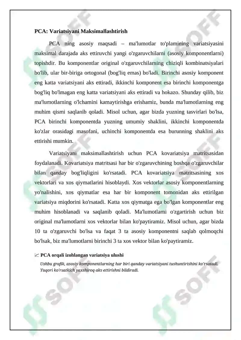 PCA: Asosiy tushunchalar va matematik asoslar 4