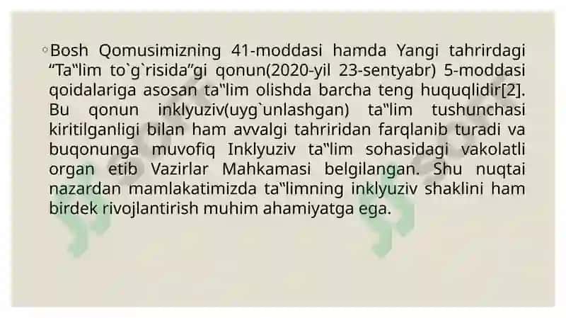 Inklyuziv ta’limda pedagogik yondashuv usullari 4