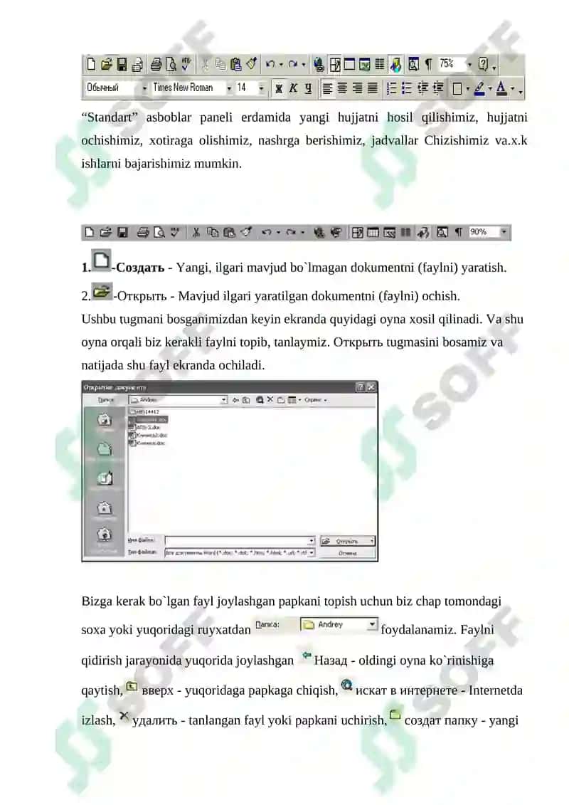 Microsoft Word matn muharriri va uning imkoniyatlari 4