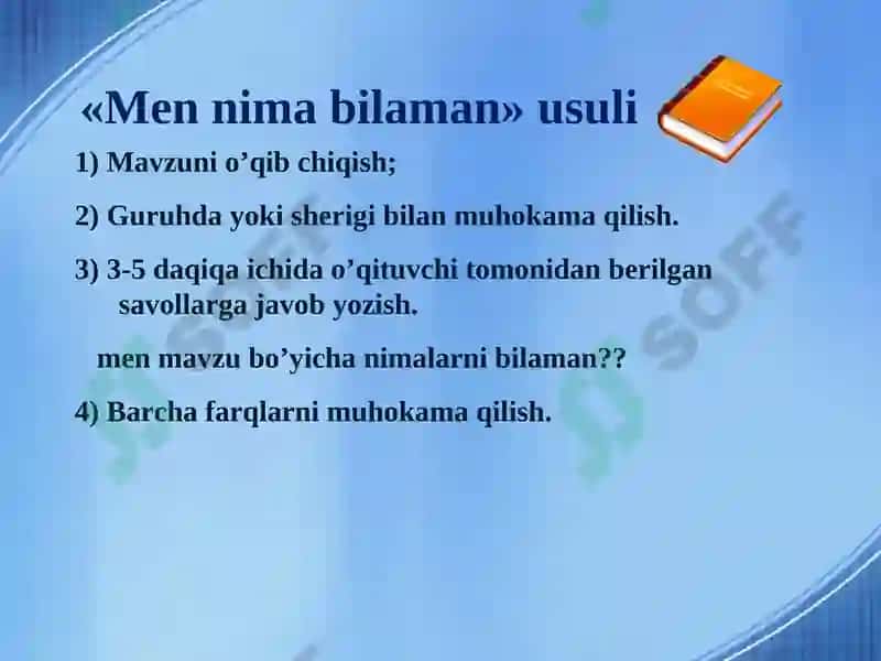 Geografiya darslarida yangi pedagogik texnologiyalarning qo’llanilishi 4
