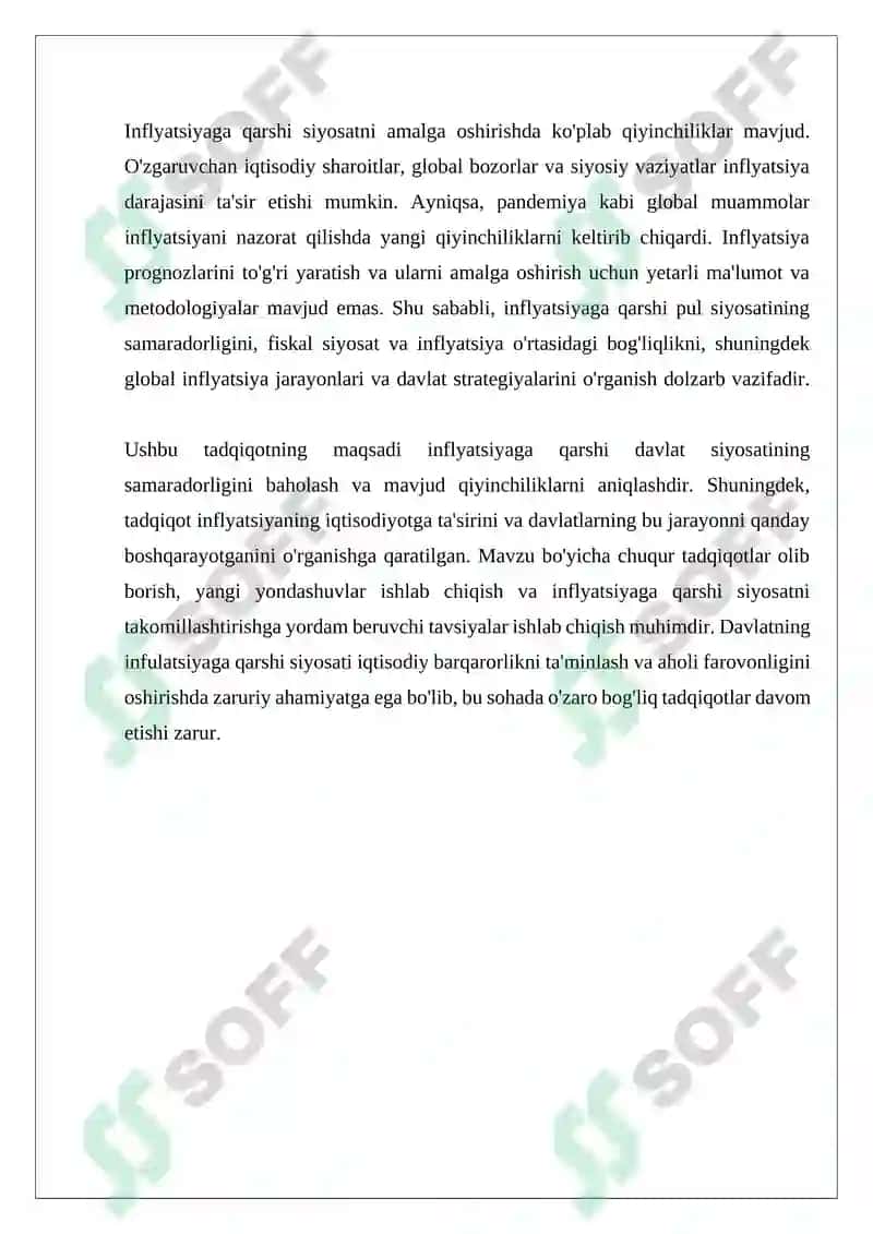 Davlatning Inflyatsiyaga Qarshi Siyosati 4