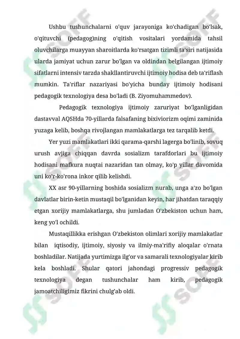 UMUMIY O’RTA TA’LIM MAKTABLARIDA YANGI PEDAGOGIK TEXNOLOGIYALAR ASOSIDA DARS O`TISHNING DOLZARB MASA 4