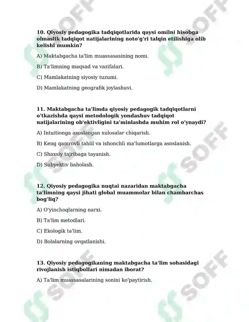 Qiyosiy Pedagogika Fanining Maqsadi va Vazifalari 4