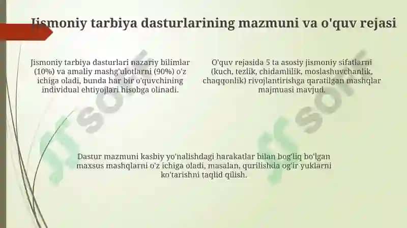 Professional ta'limda jismoniy tarbiya darslari 4