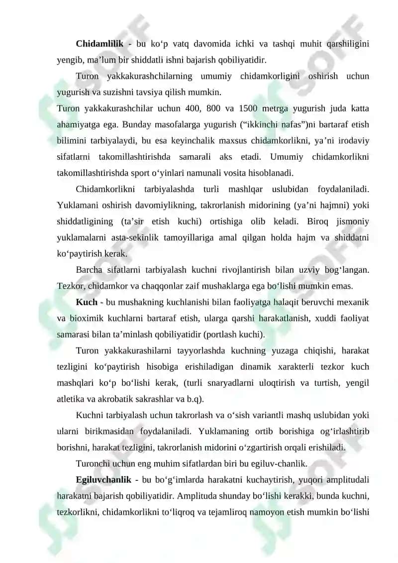 Turon kurashchilarining jismoniy tayyorgarligi 4