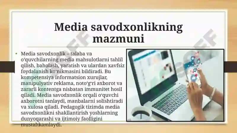 Media ta’lim nazariyasining pedagogikadagi o‘rni 4