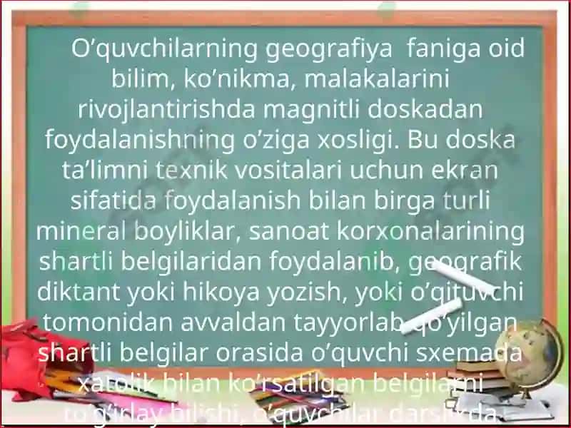 Geografiya fan o’qituvchisi XOLIDA XUDOYBERDIYEVAning TAQDIMOTI 4