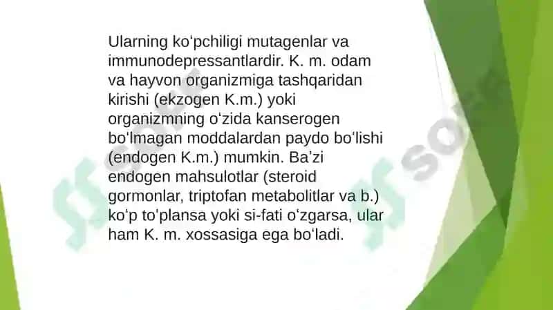 Kanserogen agentlar va ularning hujayralar bilan o’zaro ta’siri 4