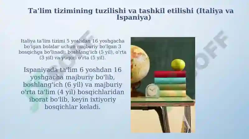 Italiya va Ispaniyada ta'lim va tarbiya masalalari 4