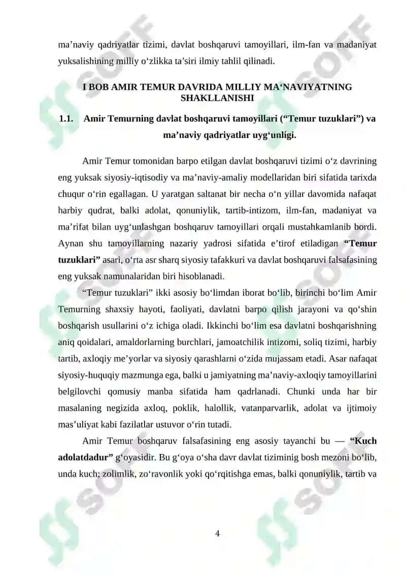 AMIR TEMUR VA TEMURIYLAR DAVRIDAGI MILLIY MA’NAVIYATIMIZ KAMOLOTINING SABABLARI 4