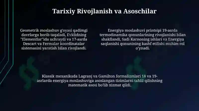 Geometrik va Energiya Moslik Prinsipi 4