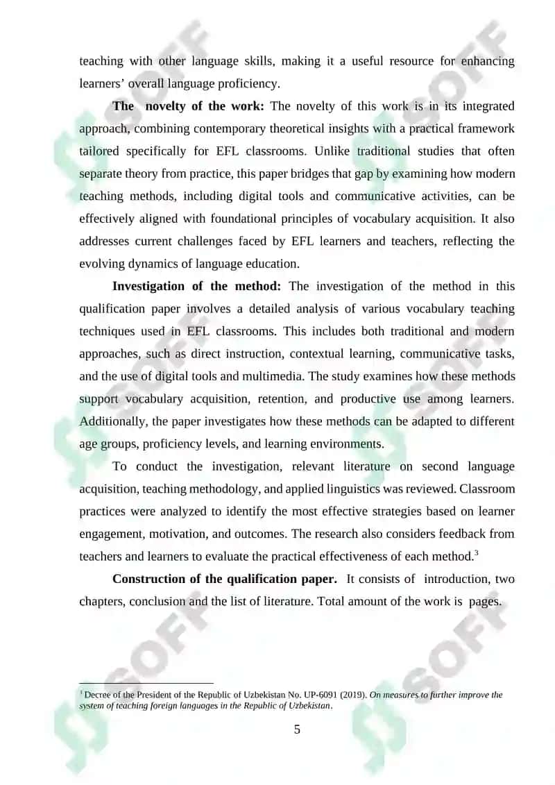 Effective Methods of Teaching Vocabulary in EFL Classes 4
